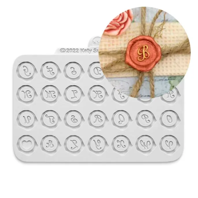 Molde para fondant Alfabeto mayúsculas sellos - Katy Sue Designs