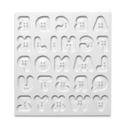 Molde para fondant Alfabeto mayúsculas botones - Katy Sue Designs