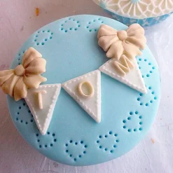 Molde para fondant Bunting Alphabet - Katy Sue Designs