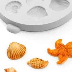 Molde para fondant conchas y estrellas de mar - Katy Sue Designs