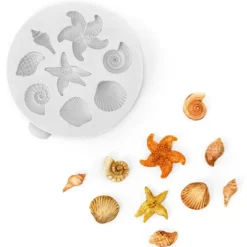 Molde para fondant conchas y estrellas de mar - Katy Sue Designs