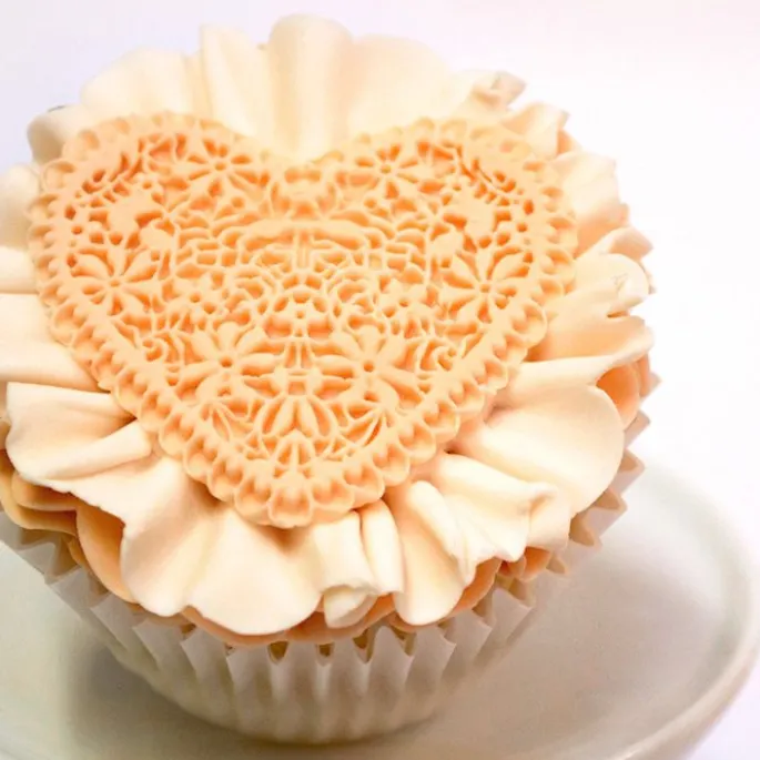 Molde para fondant Corazón - Katy Sue Designs