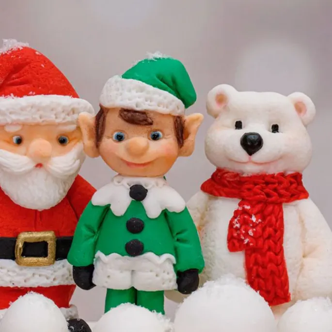 Molde para fondant Elfo Navidad - Katy Sue Designs
