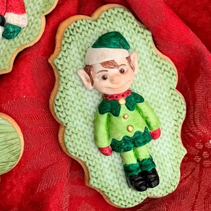 Molde para fondant Elfo Navidad - Katy Sue Designs