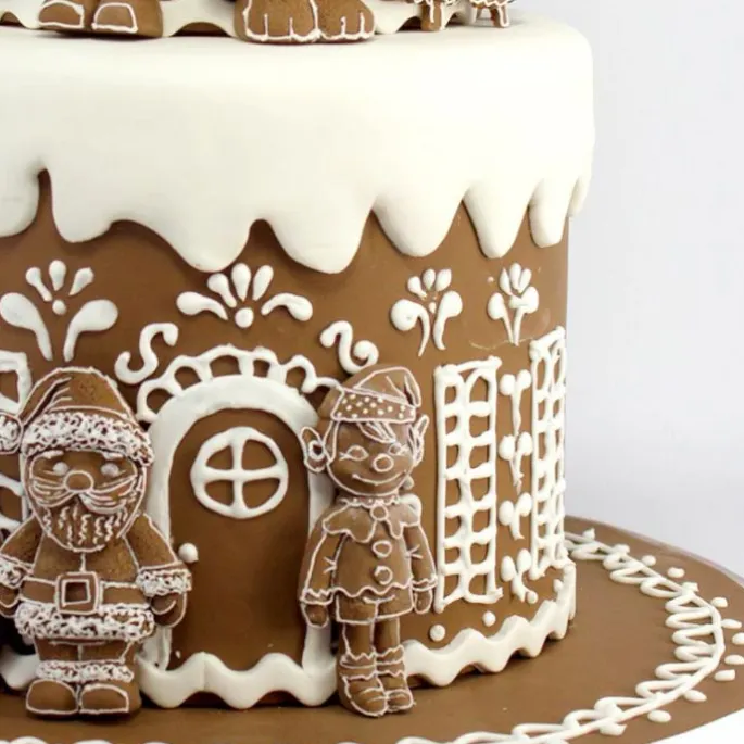 Molde para fondant Elfo Navidad - Katy Sue Designs
