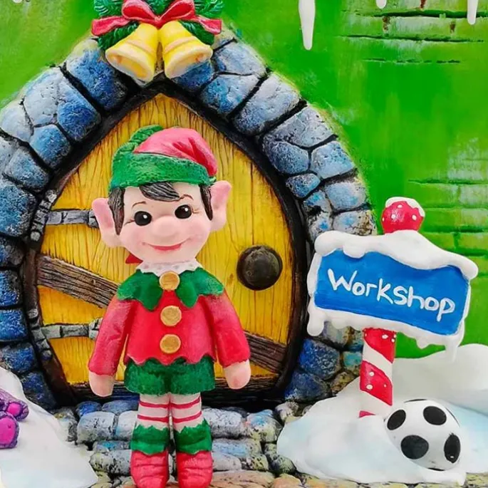 Molde para fondant Elfo Navidad - Katy Sue Designs