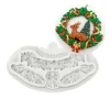 Molde para fondant guirnalda festiva Navidad - Katy Sue Designs