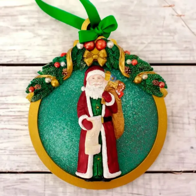 Molde para fondant guirnalda festiva Navidad - Katy Sue Designs
