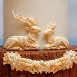 Molde para fondant guirnalda festiva Navidad - Katy Sue Designs