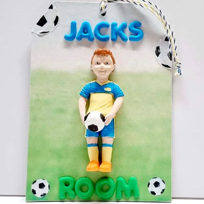 Molde para fondant jugador de fútbol - Katy Sue Designs