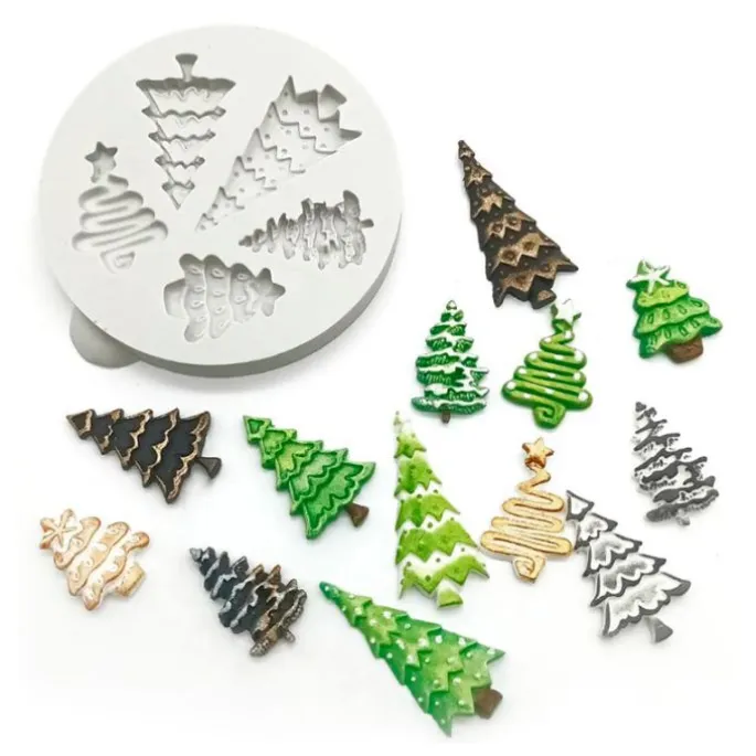 Molde para fondant árboles de navidad - Katy Sue Designs
