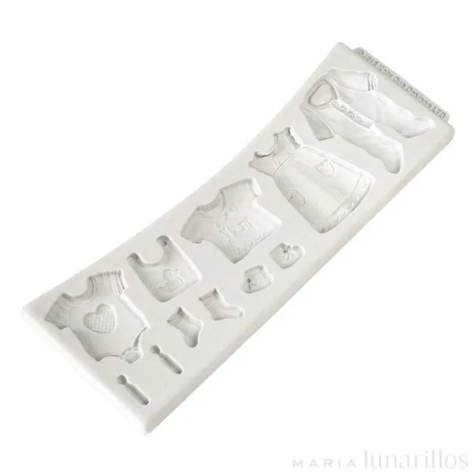 Molde para fondant Ropa de bebé - Katy Sue Designs