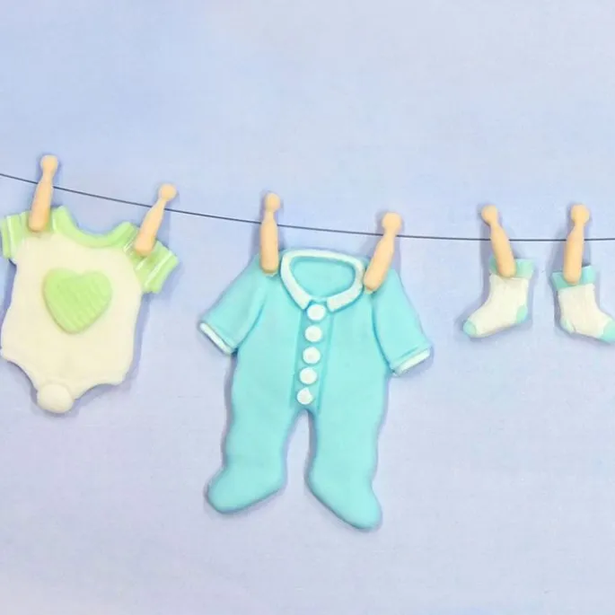 Molde para fondant Ropa de bebé - Katy Sue Designs