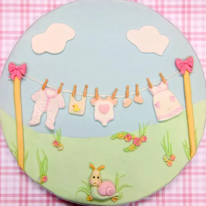 Molde para fondant Ropa de bebé - Katy Sue Designs