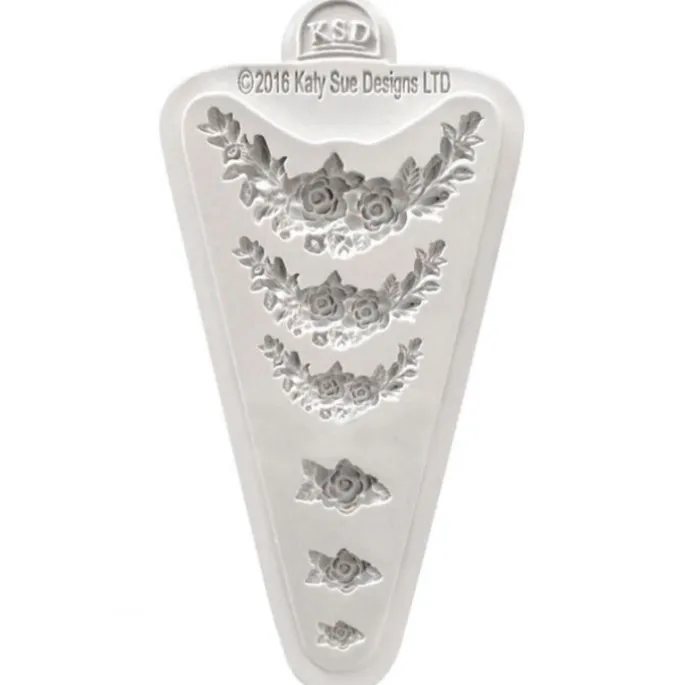Molde para fondant Rose Medley - Katy Sue Designs