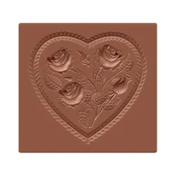 Molde para galletas Springerle Corazón con Rosas - Emma's Springerle