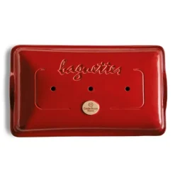 Molde para pan baguettes rojo 40 x 22 x 10 cm - Cerámica - Emile Henry