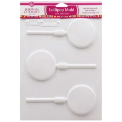 Molde para 3 piruletas de chocolate y caramelo - LorAnn