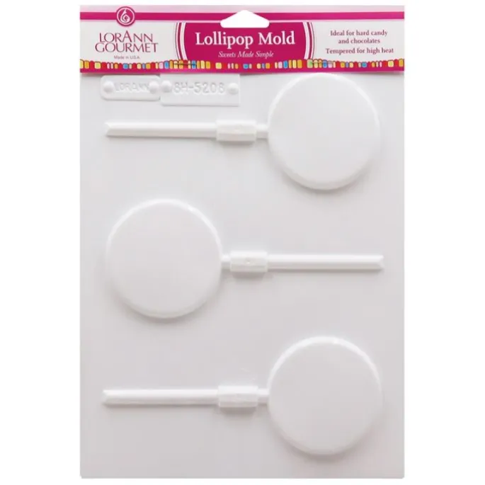 Molde para 3 piruletas de chocolate y caramelo - LorAnn