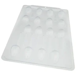 Molde para 8 piruletas de chocolate huevos rellenos