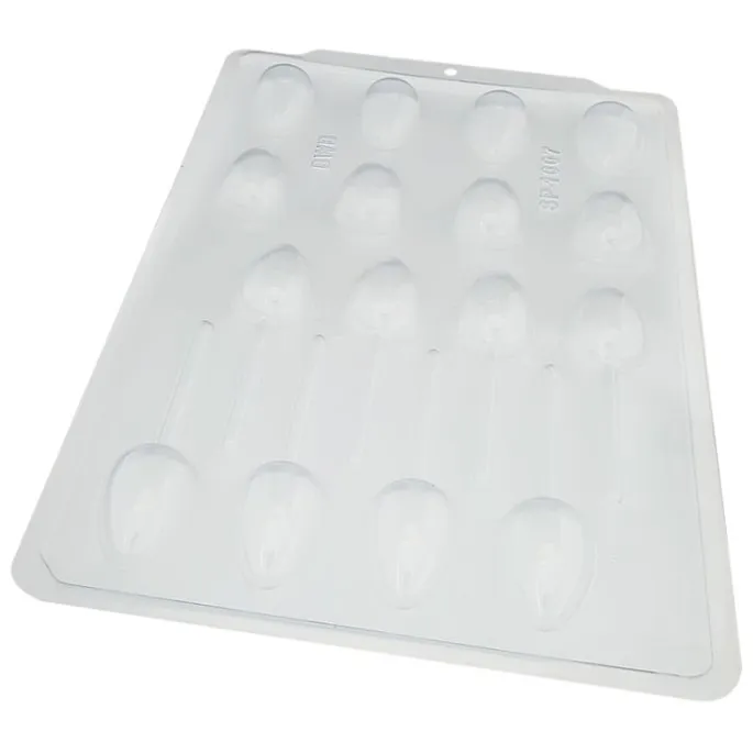 Molde para 8 piruletas de chocolate huevos rellenos