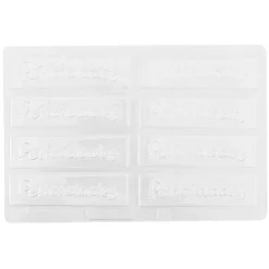 Molde 8 placas de chocolate felicidades