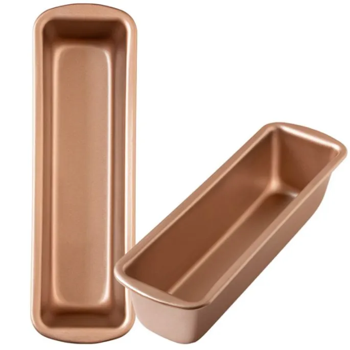 Molde rectangular antiadherente Gold Line 24 x 6 cm - Decora