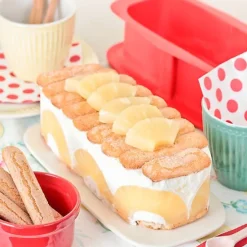 Molde rectangular desmontable con plato de cerámica 23 cm - Lékué