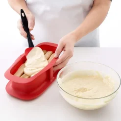 Molde rectangular desmontable con plato de cerámica 23 cm - Lékué