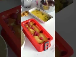Molde rectangular desmontable con pinza y plato de cristal 25 cm - Ibili