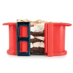 Molde rectangular desmontable con pinza y plato de cristal 25 cm - Ibili