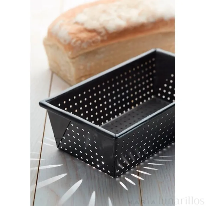 Molde rectangular perforado para pan Master Class 23 cm - Kitchen Craft