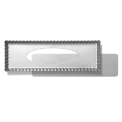 Molde rectangular rizado para quiche con base extraíble 35 cm - Decora