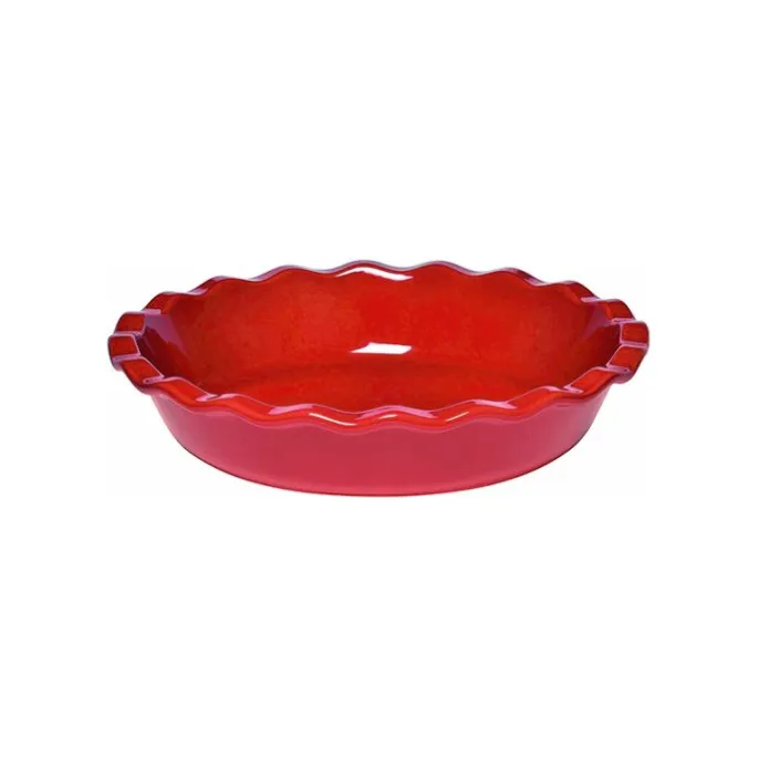 Molde redondo alto rojo 26 x 5,5 cm - Cerámica - Emile Henry