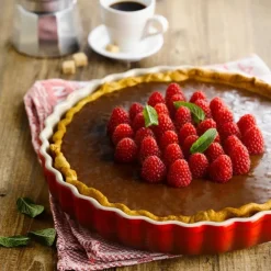 Molde redondo Cereza 28 cm - Cerámica de gres - Le Creuset