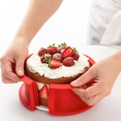Molde redondo desmontable con plato de cerámica 15 cm - Lékué