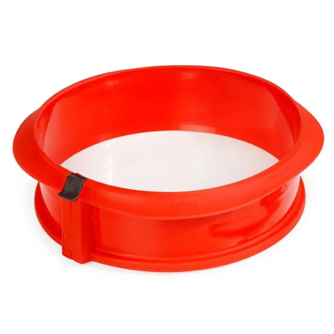 Molde redondo desmontable con pinza y plato de cerámica 23 cm - Lékué