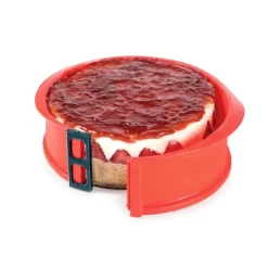 Molde redondo desmontable con pinza y plato de cristal 23 cm - Ibili