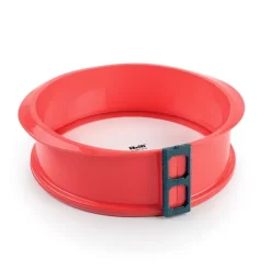 Molde redondo desmontable con pinza y plato de cristal 23 cm - Ibili