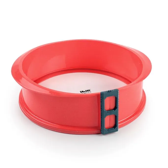 Molde redondo desmontable con pinza y plato de cristal 23 cm - Ibili