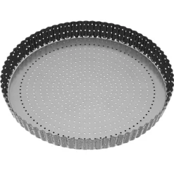 Molde redondo perforado para quiche con base extraíble Master Class 30 cm - Kitchen Craft