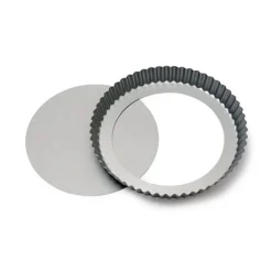 Molde redondo rizado para quiche con base extraíble 20 cm - Decora