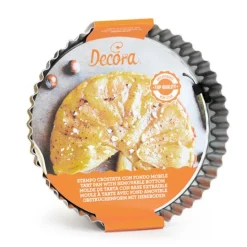 Molde redondo rizado para quiche con base extraíble 24 cm - Decora