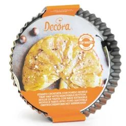 Molde redondo rizado para quiche con base extraíble 28 cm - Decora