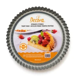 Molde redondo rizado para quiche 24 cm - Decora