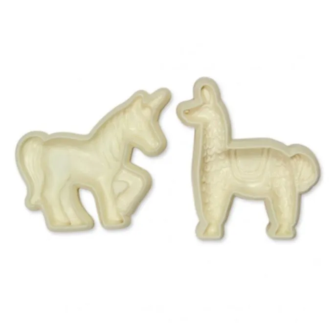 Moldes cortadores llama y unicornio Pop it (2) - JEM
