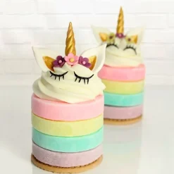 Moldes cortadores orejas y cuerno de unicornio Pop it (2) - JEM