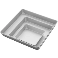 Moldes cuadrados de aluminio anodizado Performance Pans (3) - Wilton