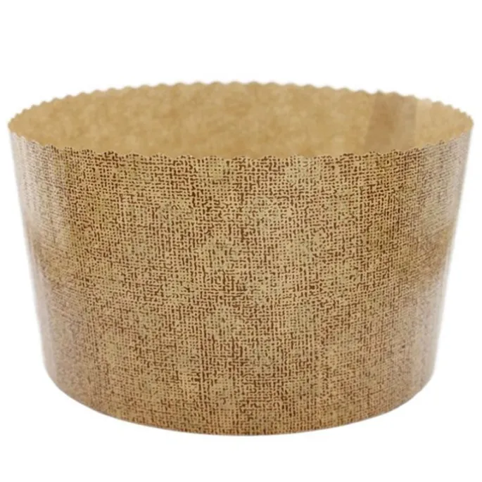 Moldes de papel fino para panettone 16,5 x 13,5 cm (1200 g) (10)