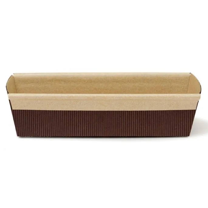 Moldes de papel grueso para pan 25 x 6 cm (400 gr) (5) - Decora